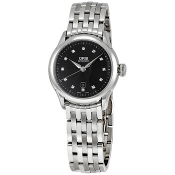 Artelier Black Dial Diamond Ladies Watch 561-7604-4099MB
