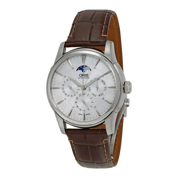 Artelier Complication 2014 Silver Dial Dark Brown Leather Men's Watch 01 781 7703 4051-07 5 21 70FC