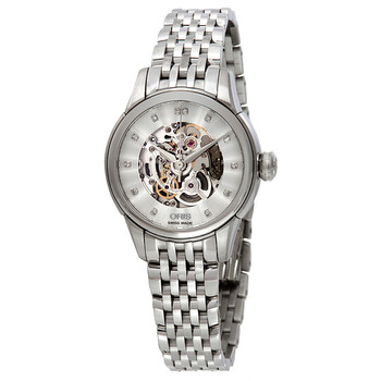 Artelier Silver Skeleton Dial Stainless Steel Ladies Watch 01 560 7687 4019-07 8 14 77