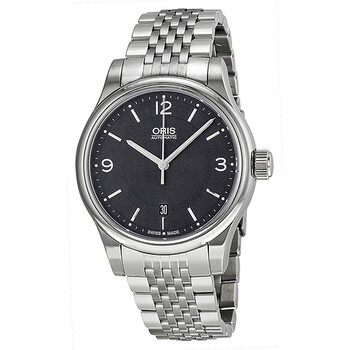 Clasic Date Black Dial Stainless Steel Men's Watch 01 733 7594 4034-07 8 20 61
