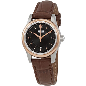 Classic Date Automatic Black Dial Ladies Watch 01 561 7650 4334-07
