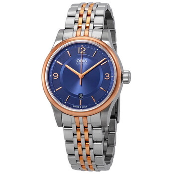 Classic Date Automatic Blue Dial Two-tone Men's Watch 01 733 7594 4335-07