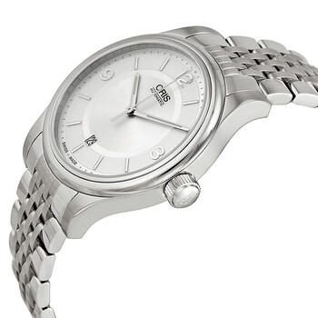 Classic Date Silver Dial Stainless Steel Men's Watch 733-7594-4031MB