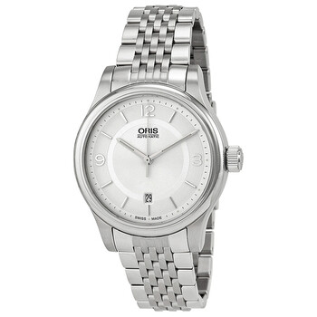 Classic Date Silver Dial Stainless Steel Men's Watch 733-7594-4031MB