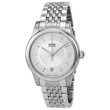 Classic Date Silver Dial Stainless Steel Men's Watch 01 733 7578 4031-07 8 18 61