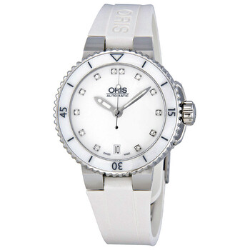 Divers Date Automatic White Dial Ladies Watch 01 733 7652 4191 07