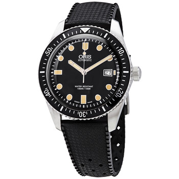 Divers Sixty-Five Black Dial Automatic Men's Rubber 01 733 7720 4054-07 4 21 18