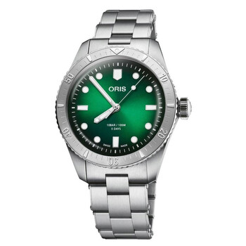 Divers Sixty-Five Automatic Green Dial Watch 01 400 7774 4057-07 8 19 18
