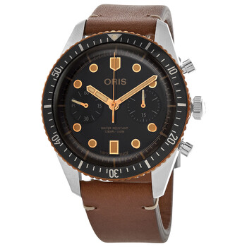 Divers Sixty-Five Chronograph Automatic Black Dial Men's Watch 01 771 7744 4354-07 5 21 45