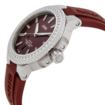 Oris Aquis Automatic Diamond Red Dial Unisex Watch 01 733 7766 4998-07 4 22 68FC Oris Aquis Automatic Diamond Red Dial Unisex Watch 01 733 7766 4998-07 4 22 68FC