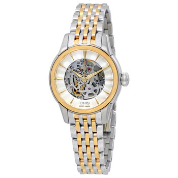 Skeleton Automatic Silver Dial Ladies Watch 01 560 7687 4351-07 8 14 78