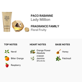 Ladies Lady Million Gift Set Fragrances 3349668624621