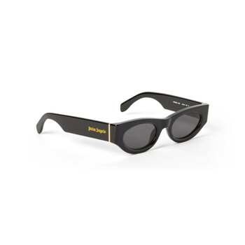 Palm Angels Gilroy Dark Grey Oval Unisex Sunglasses PERI051  display picture 2