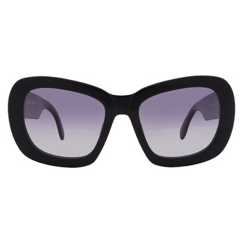 Rag And Bone Grey Gradient Square Ladies Sunglasses RNB1063  display picture 3