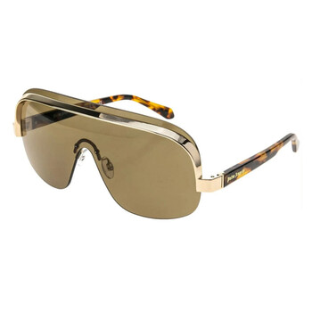 CELINE 	Maxi Metal Triomphe Cl40283u Shield Visor Sunglasses - Brown Lens Celine Maxi Metal Triomphe Sunglasses In Brown - 50% Off  main image 2
