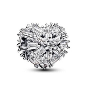 Pandora Timeless Sparkling Herbarium Cluster Sterling Silver Charm ...