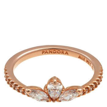 Pandora Timeless Sparkling Herbarium Sterling Silver Cluster Ring, Size ...