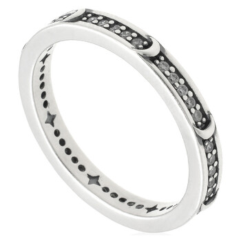 Pandora Sparkling Red Heart Ring In Sterling Silver, Size 50