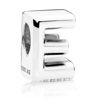 Letter E Silver Charm 797459