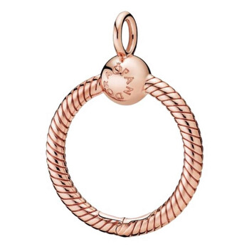 Moments 14k Rose Gold-Plated Small O Pendant