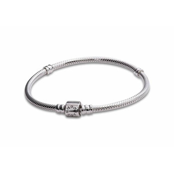 Moments Barrel Clasp Snake Chain Bracelet 598816C00-21 Moments Barrel Clasp Snake Chain Bracelet 598816C00-21