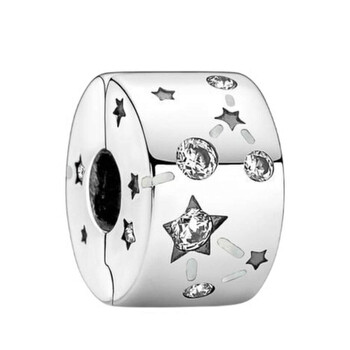 Pandora Sterling Silver Studded Clip Charm 792746C00 5700303058856 ...