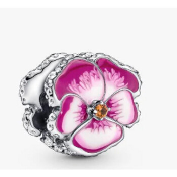 Pansy Sterling Silver Charm