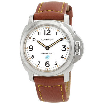 Luminor Base Logo Acciaio Hand Wind White Dial Men's Watch PAM00630