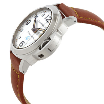 Luminor Base Logo Acciaio Hand Wind White Dial Men's Watch PAM00630