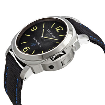Luminor Black Dial Black Canvas Men's Watch PAM00774