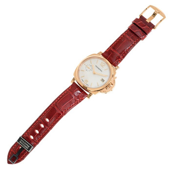 Luminor Due Goldtech Madreperla White Mother of Pearl Dial Unisex Watch PAM01280