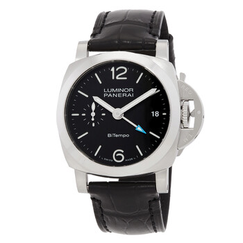 Luminor Quaranta BiTempo Automatic Black Dial Men's Watch PAM01365 Luminor Quaranta BiTempo Automatic Black Dial Men's Watch PAM01365