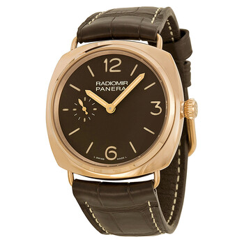 Radiomir Oro Rosso Manual Wind Brown Dial 18 kt Rose Gold Men's Watch PAM00439