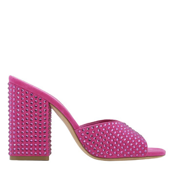 サンダル・ミュール PARIS TEXAS SS23 MULES HOLLY ANJA (PX947_XSACHBLUOPAL) Paris Texas Pink Ruby Holly Anja Crystal-Embellished Mules