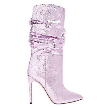Paris Texas Ladies Pink Ruby Holly Mama Ankle Boots, Brand