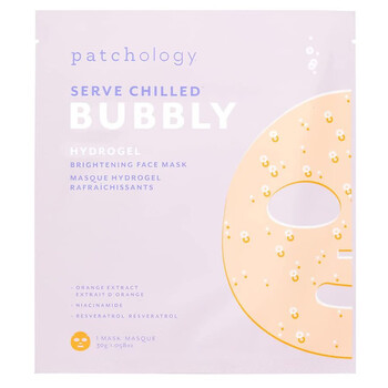 Serve Chilled Bubbly Brightening Hydrogel Mask 1.05 oz Skin Care 818262023428