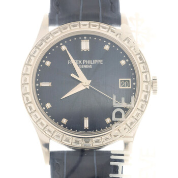 Calatrava Automatic Diamond Blue Dial Unisex Watch 5298P-014