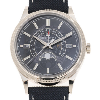 Grand Complications Perpetual Hand Wind Moon Phase Black Dial Watch 6159G-001