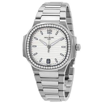 Nautilus Automatic Diamond Silver Dial Unisex Watch