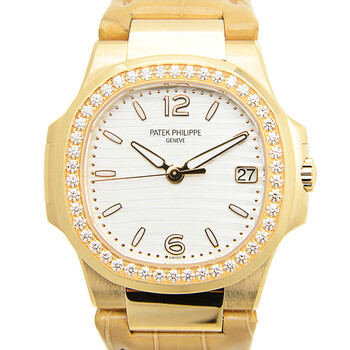 Nautilus Quartz Diamond White Dial Ladies Watch 7010R-011 Nautilus Quartz Diamond White Dial Ladies Watch 7010R-011