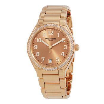 Twenty-4 Automatic Diamond Rose Gold Dial Ladies Watch 7300-1200R-011
