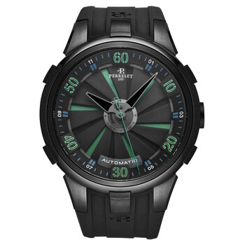 Perrelet Turbine Automatic Black and Yellow Dial Men's Watch A1067