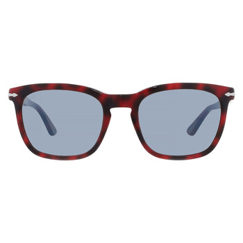 Light Blue Square Men's Sunglasses PO3193S 110056 55 Light Blue Square Men's Sunglasses PO3193S 110056 55