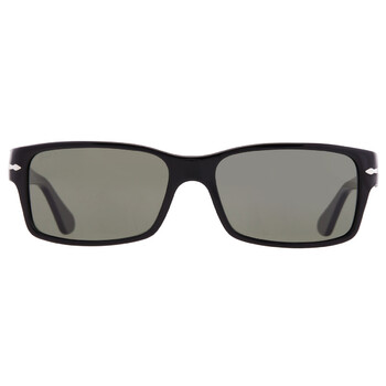 Polarized Green Rectangular Men's Sunglasses PO2803S 95/58 58