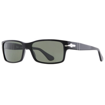 Polarized Green Rectangular Men's Sunglasses PO2803S 95/58 58