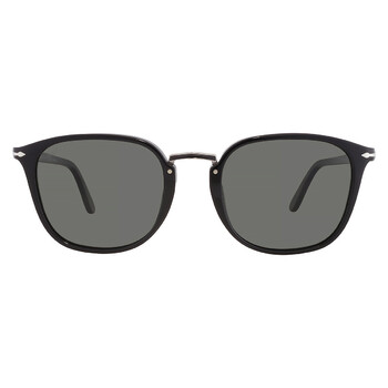 Polarized Green Square Men's Sunglasses PO3186S 95/58 53 Polarized Green Square Men's Sunglasses PO3186S 95/58 53