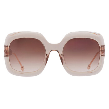Ferragamo Salvatore Ferragamo Brown Square Ladies Sunglasses