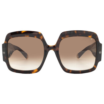 Gucci Brown Square Ladies Sunglasses GG1402S 002 55  display picture 3