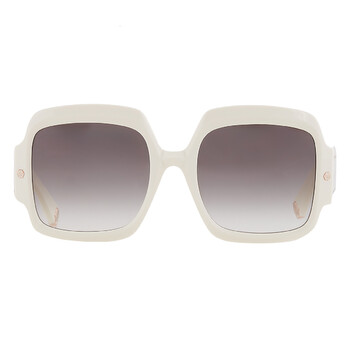 NEW JIMMY CHOO women\'s jc5006u 50088g sunglasses in white / gradient grey Jimmy Choo JC5006U M (55 - 17) with Grey lenses and White  main image 3