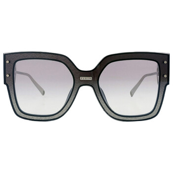 Silver Mirror Square Ladies Sunglasses SPP041M Z42X 99